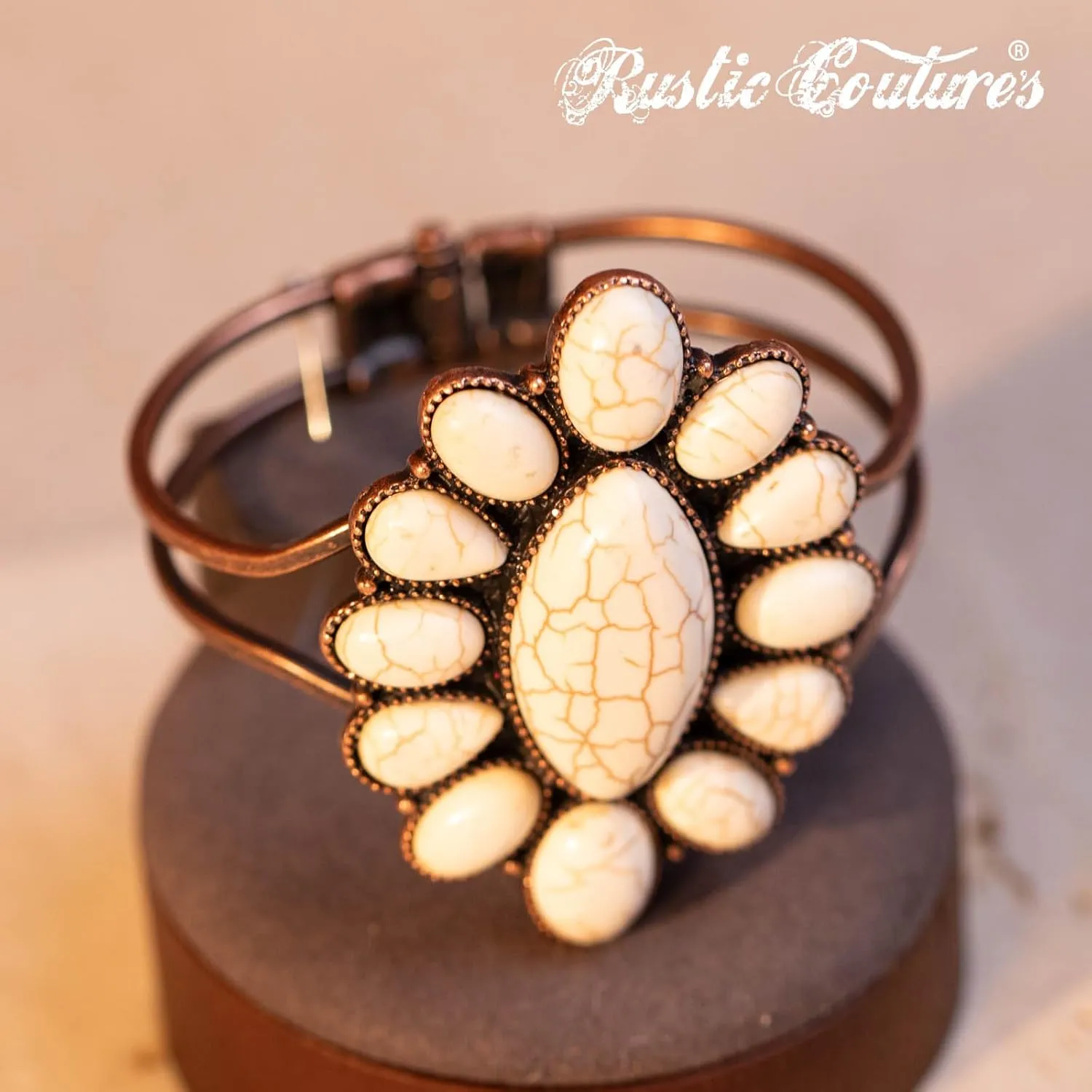 Montana West Rustic Couture's Bohemian Turquoise Cuff Bangle Bracelets for Women Cowgirl