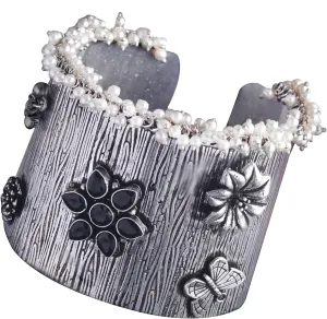OZANOO Oxidized Bracelet Bangle Hand-Made Stone Setting Oxidized Bracelet/Kada Skin Friendly Bangle A Great Gift For Women And Girls For Special Occasion ., FREE SIZE