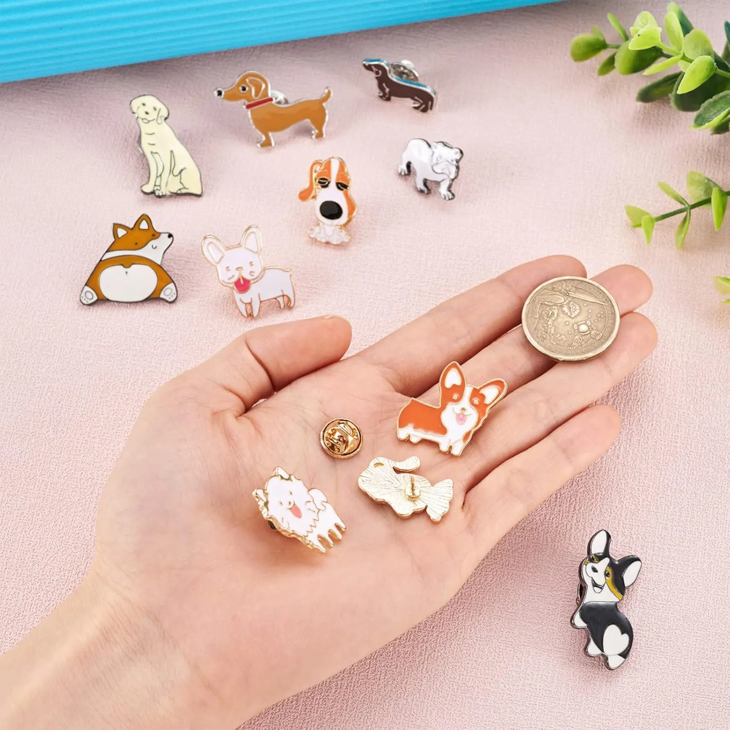 Pandahall Various Theme Alloy Enamel Brooches Lapel Brooch Enamel Pin Set