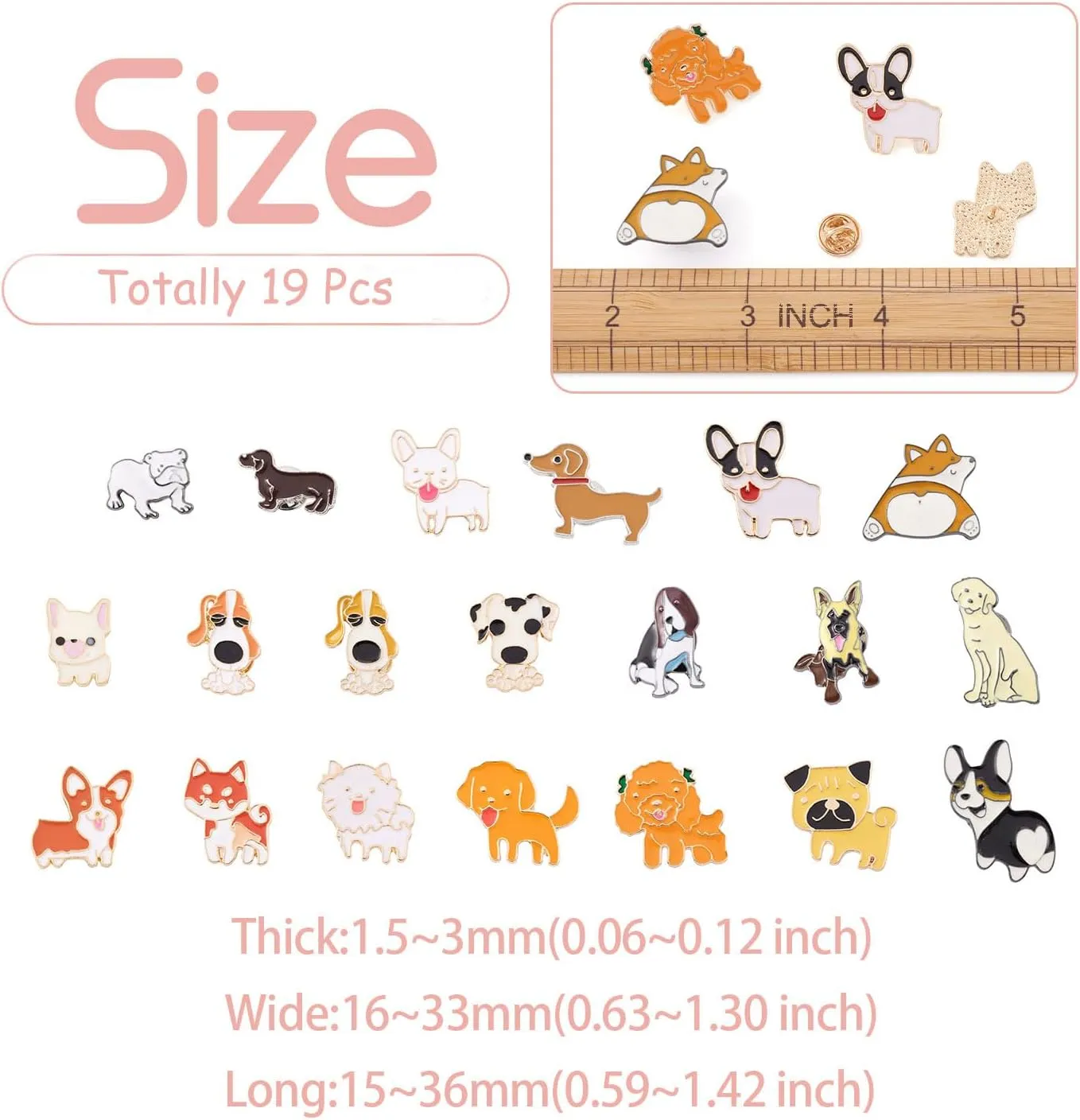 Pandahall Various Theme Alloy Enamel Brooches Lapel Brooch Enamel Pin Set