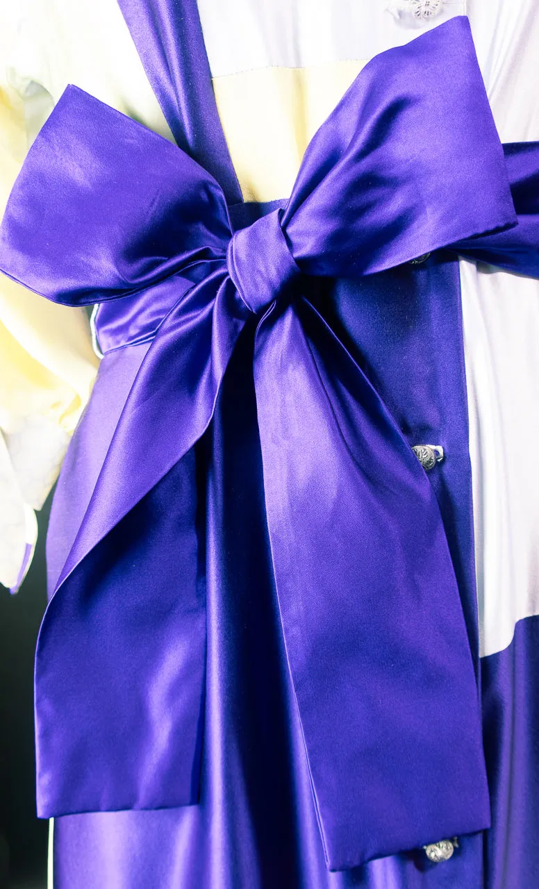 Patchwork Silk Charmuese Robe