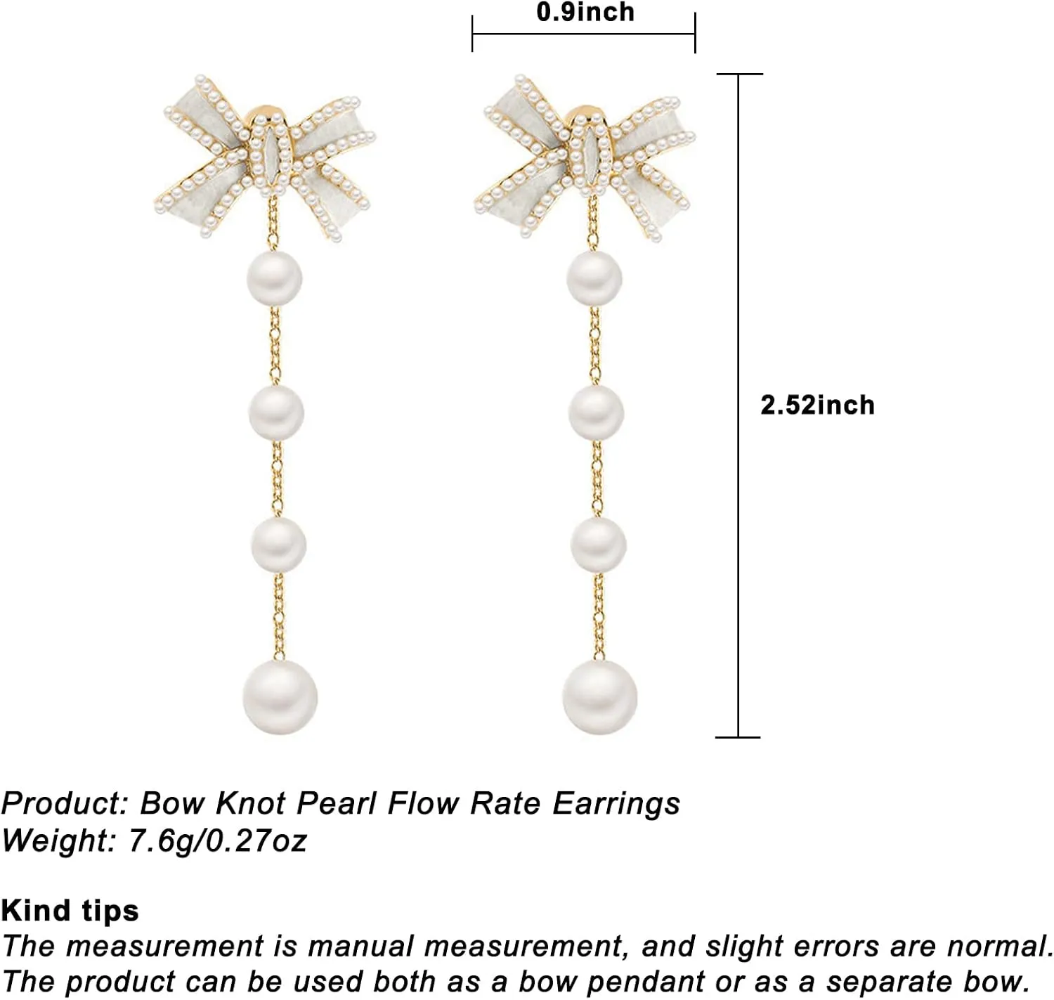 Pearl Earrings for Women, Trendy 14k Gold Plated Pearl Drop Earrings Hypoallergenic Gold Dangle Earrings Jewelry Wedding