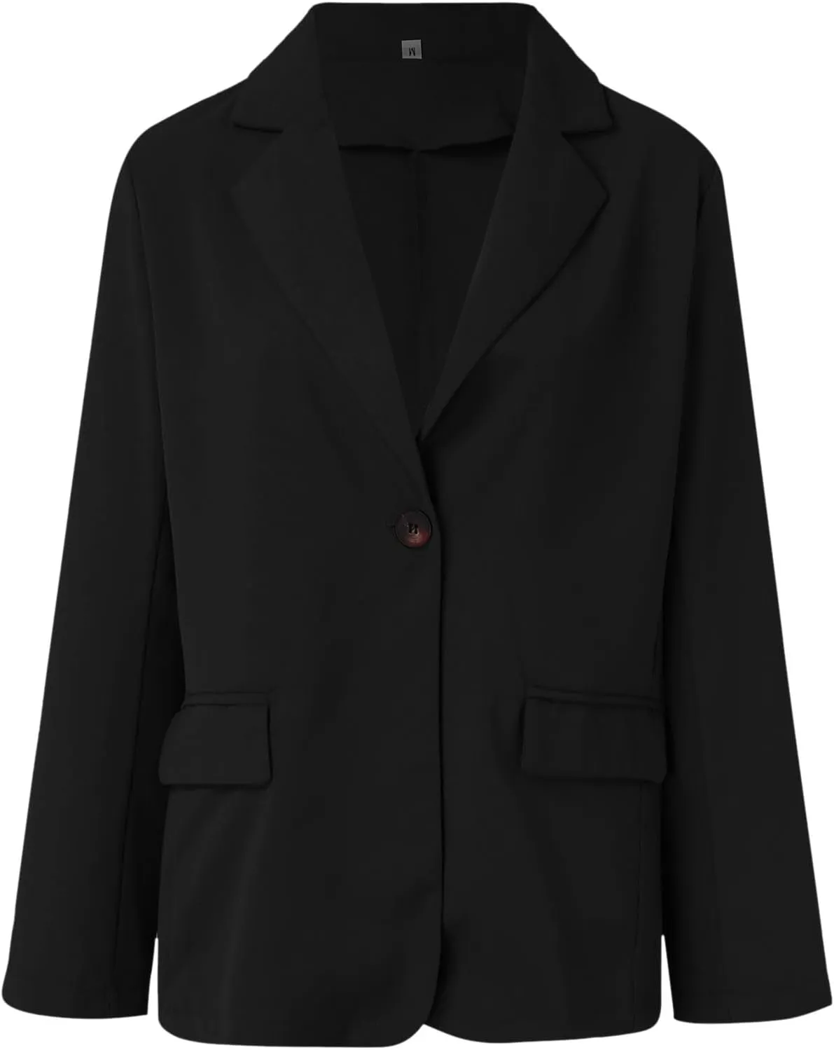 PeQAQ Women's Casual Blazers 2023 Trendy Suit Jacket Long Sleeve Open Front Button Work Office Coats Blazer Jackets Pockets