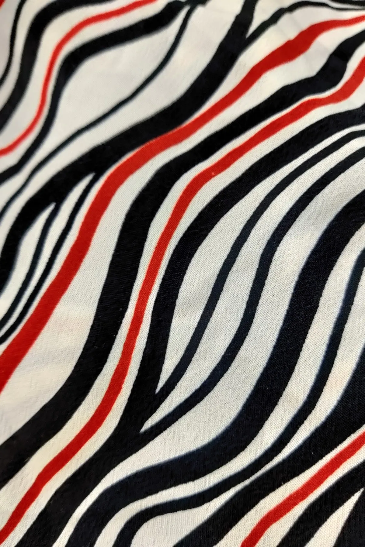 Printed Assymetric Tunic Top