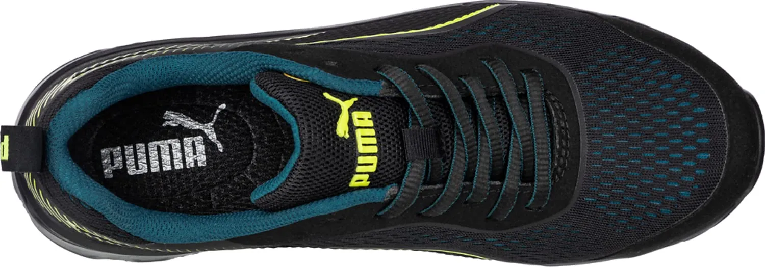 PUMA Women's Fuse Knit Black Low Industrial Shoe, 8.5