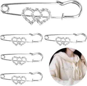 Rhinestone Brooch Pins,Safety Pins for Clothes,Brooch Pins for Women,Pins for Bags,Decorative Pins