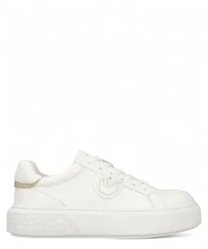 Sneakers Platform in Pelle con Logo Love Birds