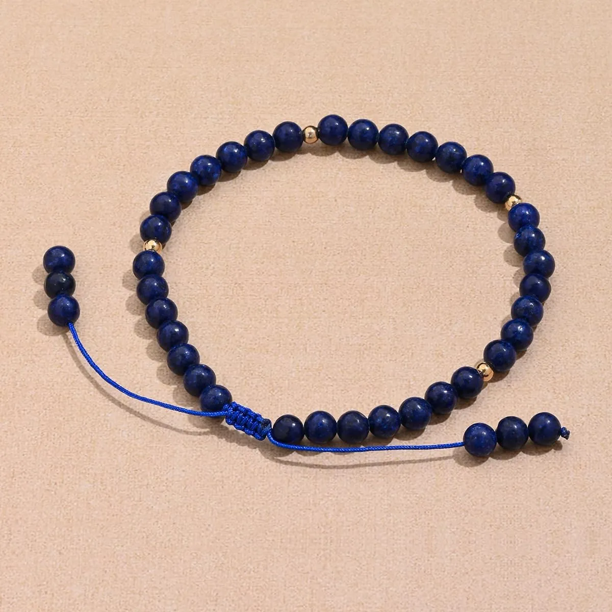 Softones 6mm Natural Stone Anklet for Women Gemstone Ankle Bracelets for Women Healing Energy Crystal Anklets Adjustable(8.5-10 Inches)