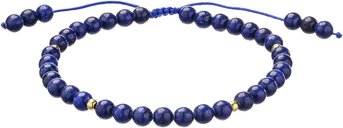 Softones 6mm Natural Stone Anklet for Women Gemstone Ankle Bracelets for Women Healing Energy Crystal Anklets Adjustable(8.5-10 Inches)