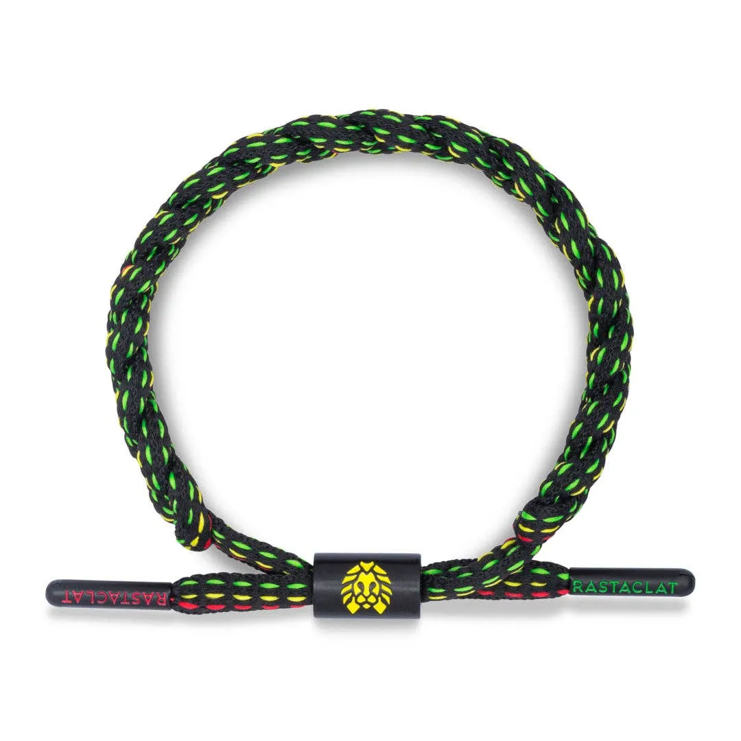 Solid Printed Bracelet: Rasta / Medium/Large