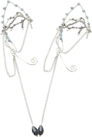 Stylish Ear Cuffs for Women Aesthetic Ear Clips Tassel Earrings Non Piercing Jewelry