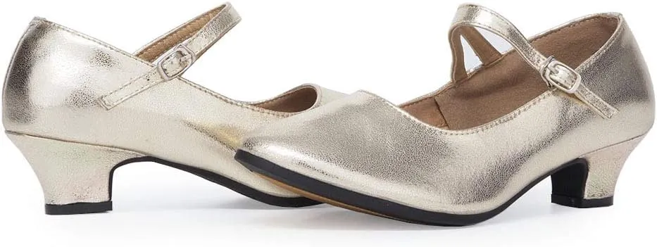 SWDZM Womens Ballroom Dance Shoes Closed Toe Latin Salsa Character Tango Practice Dancing Shoes