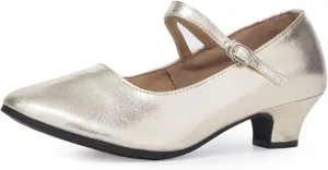 SWDZM Womens Ballroom Dance Shoes Closed Toe Latin Salsa Character Tango Practice Dancing Shoes