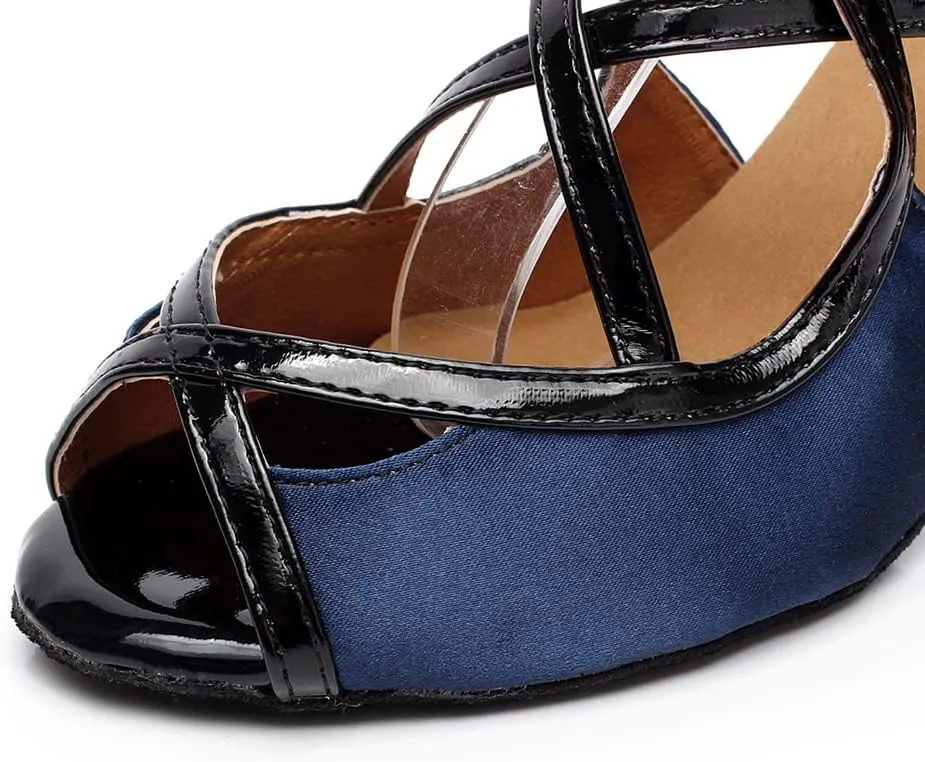 SWDZM Women's Latin Dance Shoes Ballroom Salsa Tango Performance Dance Shoes,Model-QJW6132