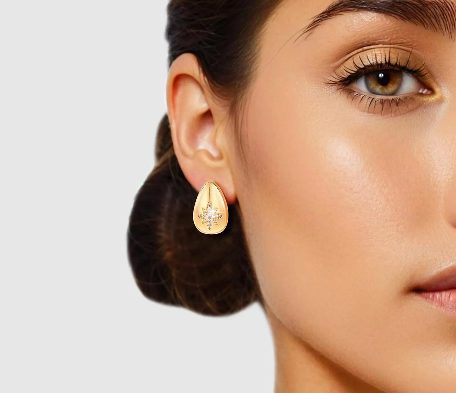  Tear Drop Earrings Jewelry, Teardrop Earrings for Women, Bottega Drop Earrings, Rainbow earrings,Hypoallergenic Earrings,Hoop Earring for Women,Cute Green Flower Earrings,Jewelry for Women