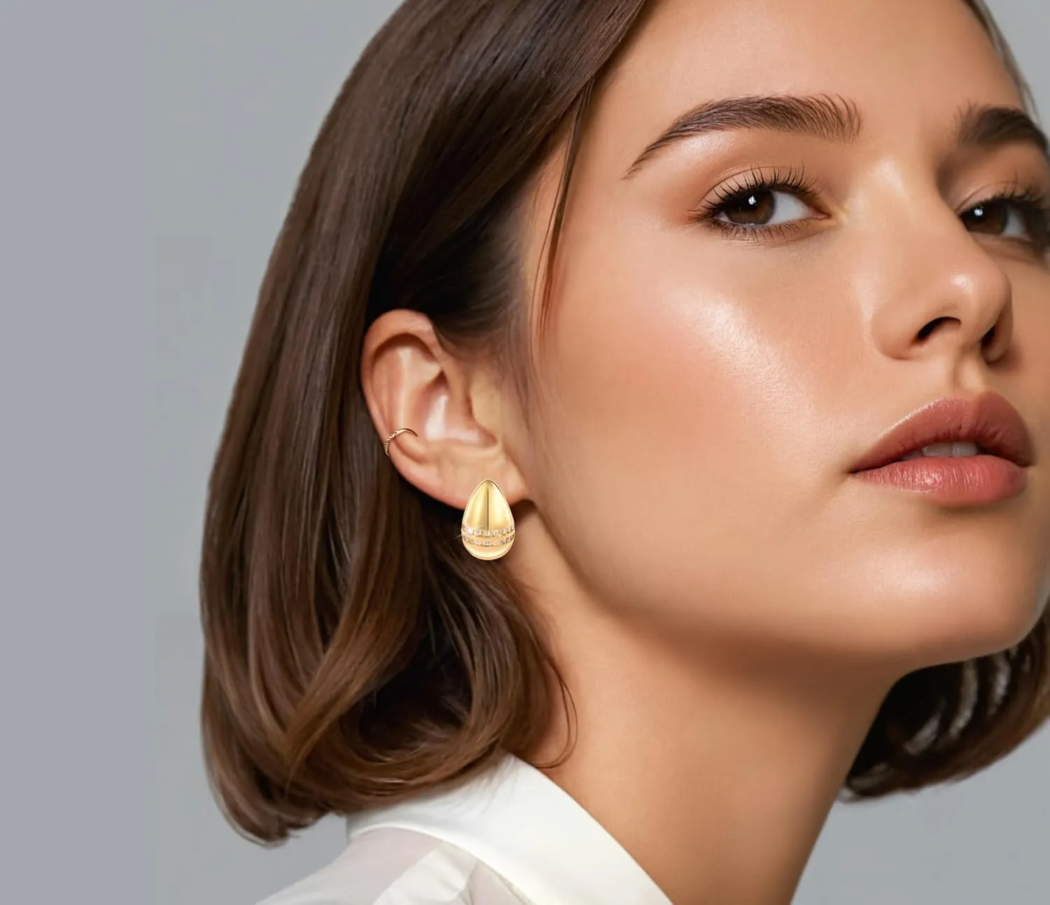  Tear Drop Earrings Jewelry, Teardrop Earrings for Women, Bottega Drop Earrings, Rainbow earrings,Hypoallergenic Earrings,Hoop Earring for Women,Cute Green Flower Earrings,Jewelry for Women