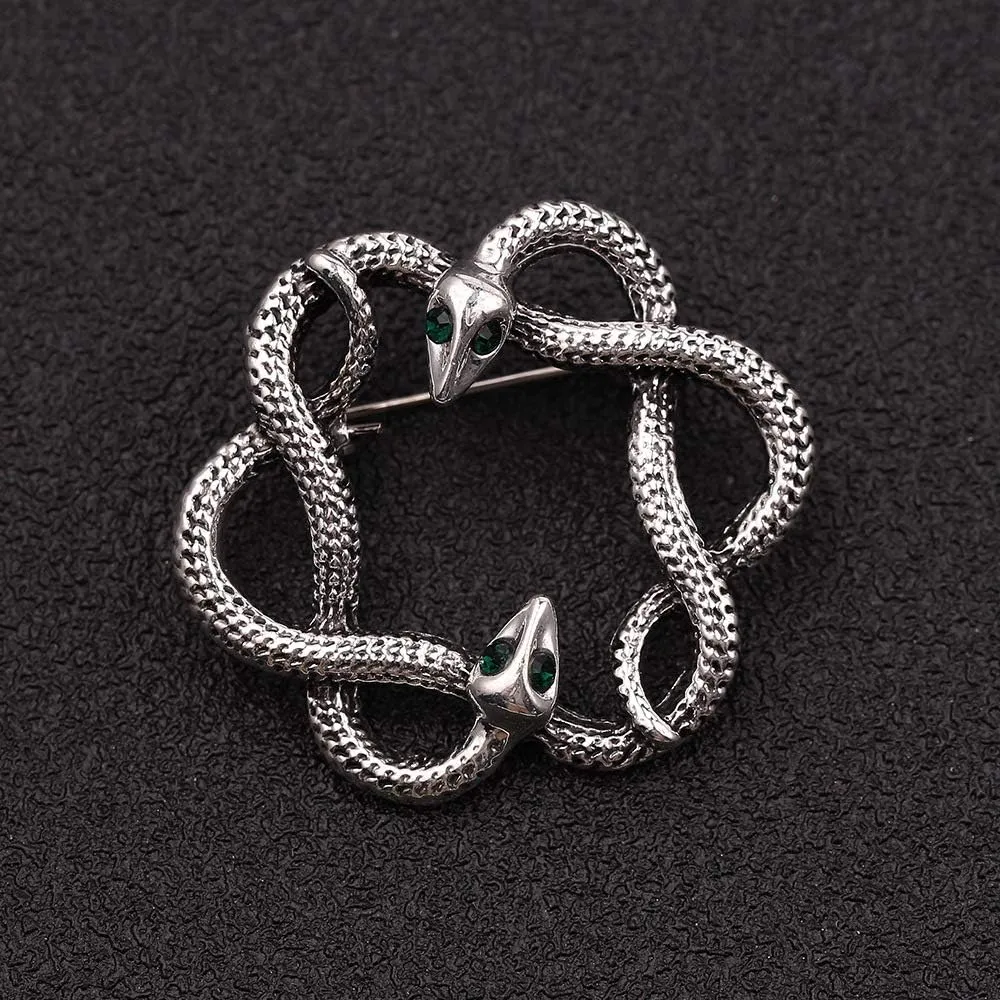 Thriller Animal Metal Punk Bending Creep Cobra Snake Brooches