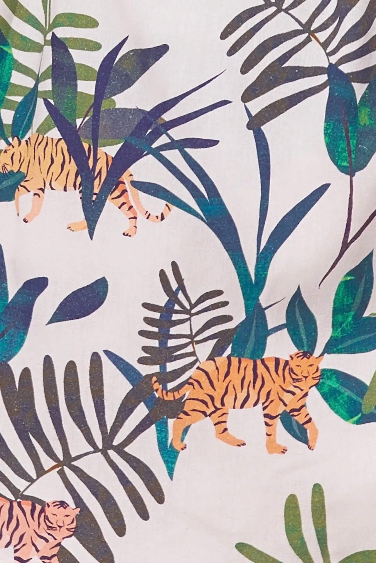 TINA Square Neck Top - Tiger