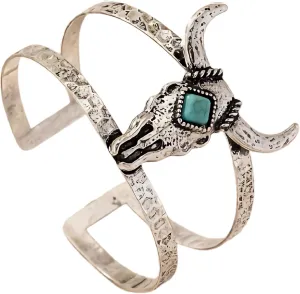 Turquoise Cuff Bracelet,South Western Cowgirl Bangle Bracelets Bohemian Gift for Women