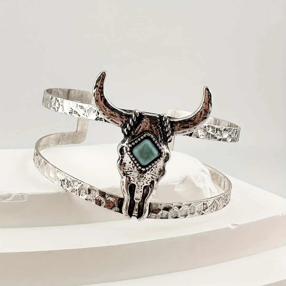 Turquoise Cuff Bracelet,South Western Cowgirl Bangle Bracelets Bohemian Gift for Women
