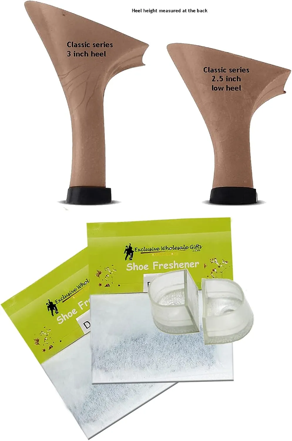 Very Fine Dance Shoes Women's Salsa Ballroom Tango Dance Shoes 1680 Bundle with Dance Shoe Heel Protectors 3" Heel