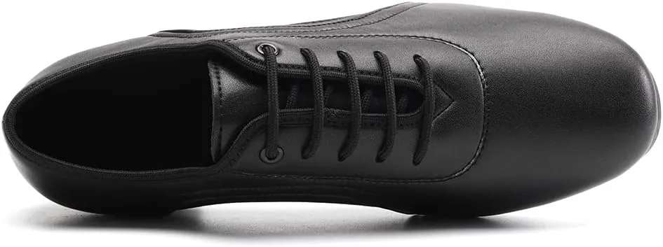 Women Closed Toe Latin Practice Dance Shoes Lace-up Ballroom Salsa Tango Performance Dance Shoes,Model 2801