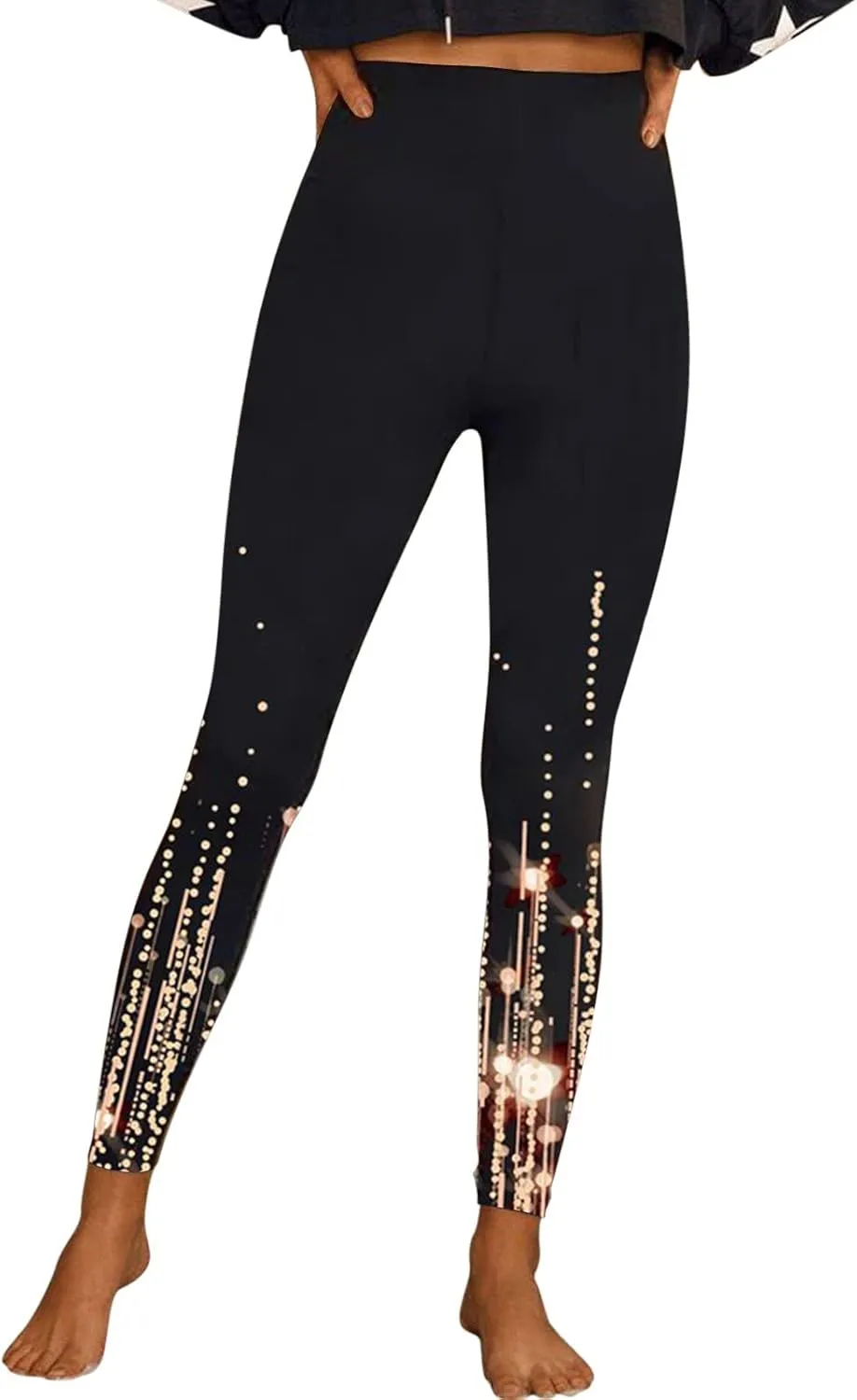 Women High Waist Sports Leggings Long Print Trousers Tights Yoga Pants Stretch Training Trousers Yoga Pant with Mesh