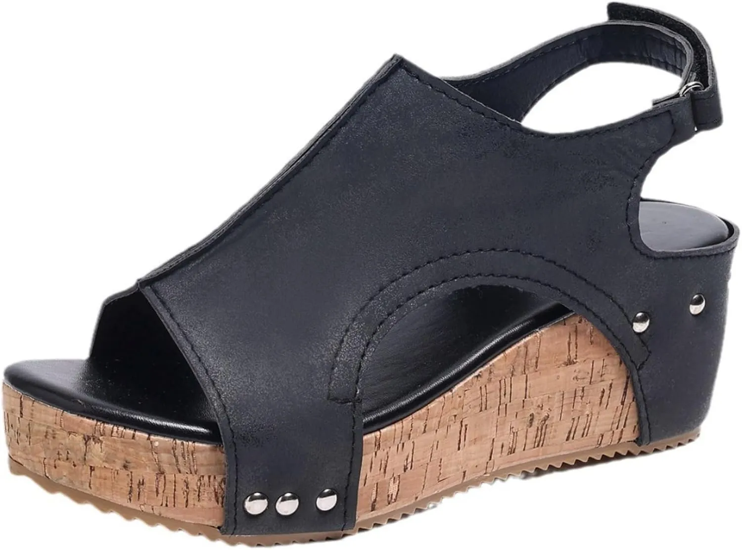Women Sandals Comfortable Dressy Wedge Platform Sandals Open Toe Ankle Strap Slip on Summer Casual Dress Shoes Sandalias 2024