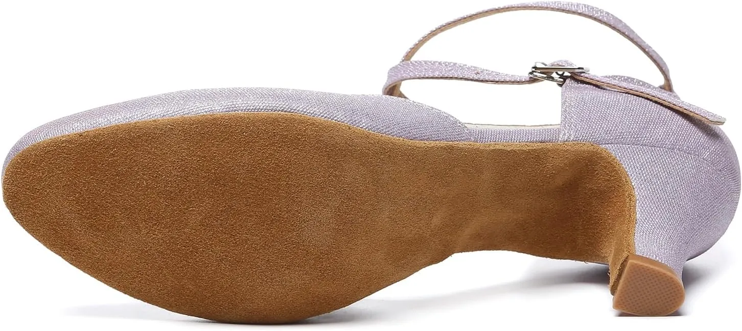Women's Ballroom Dance Shoes Closed Toe Latin Salsa Tango Batchata Character Dancing Shoes