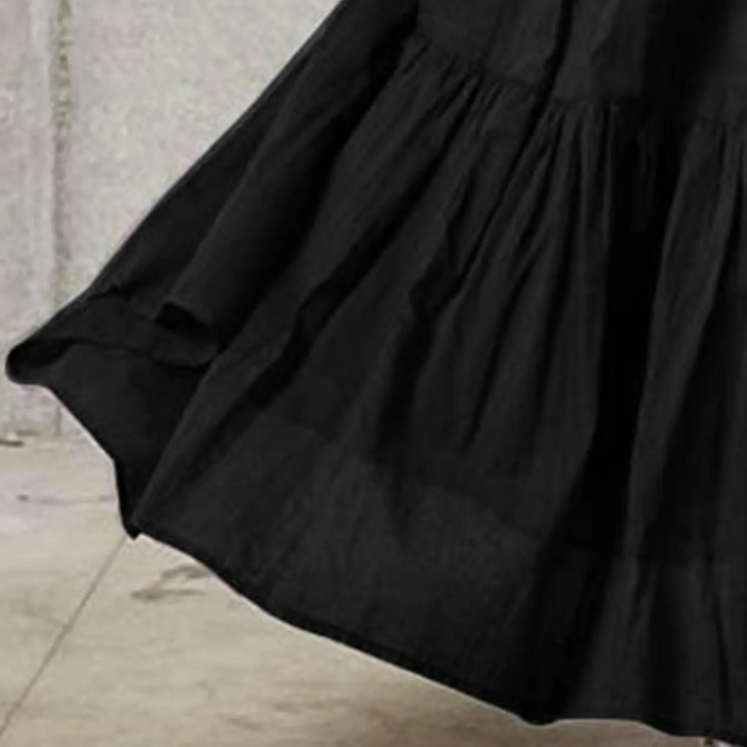 Women??S Boho Elastic High Waist Maxi Skirts Pleated A-Line Flowy Swing Skirt Asymmetric Tiered Maxi Long Skirt Dress