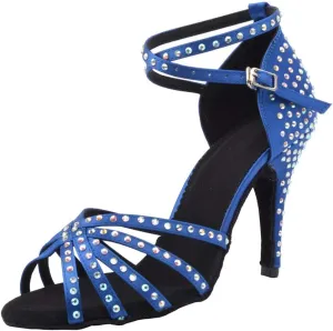 Women's Rhinestone Ballroom Dance Shoes Latin Performance Wedding Shoes For 1920s Party Shoes