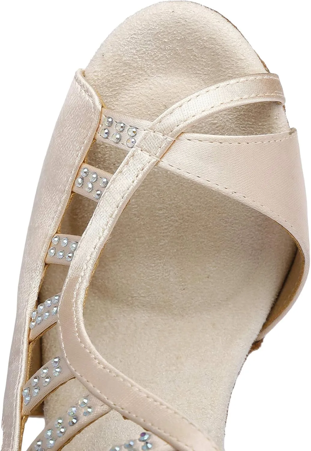 Women's Rhinestone Ballroom Dance Shoes Latin Performance Wedding Shoes For 1920s Party Shoes