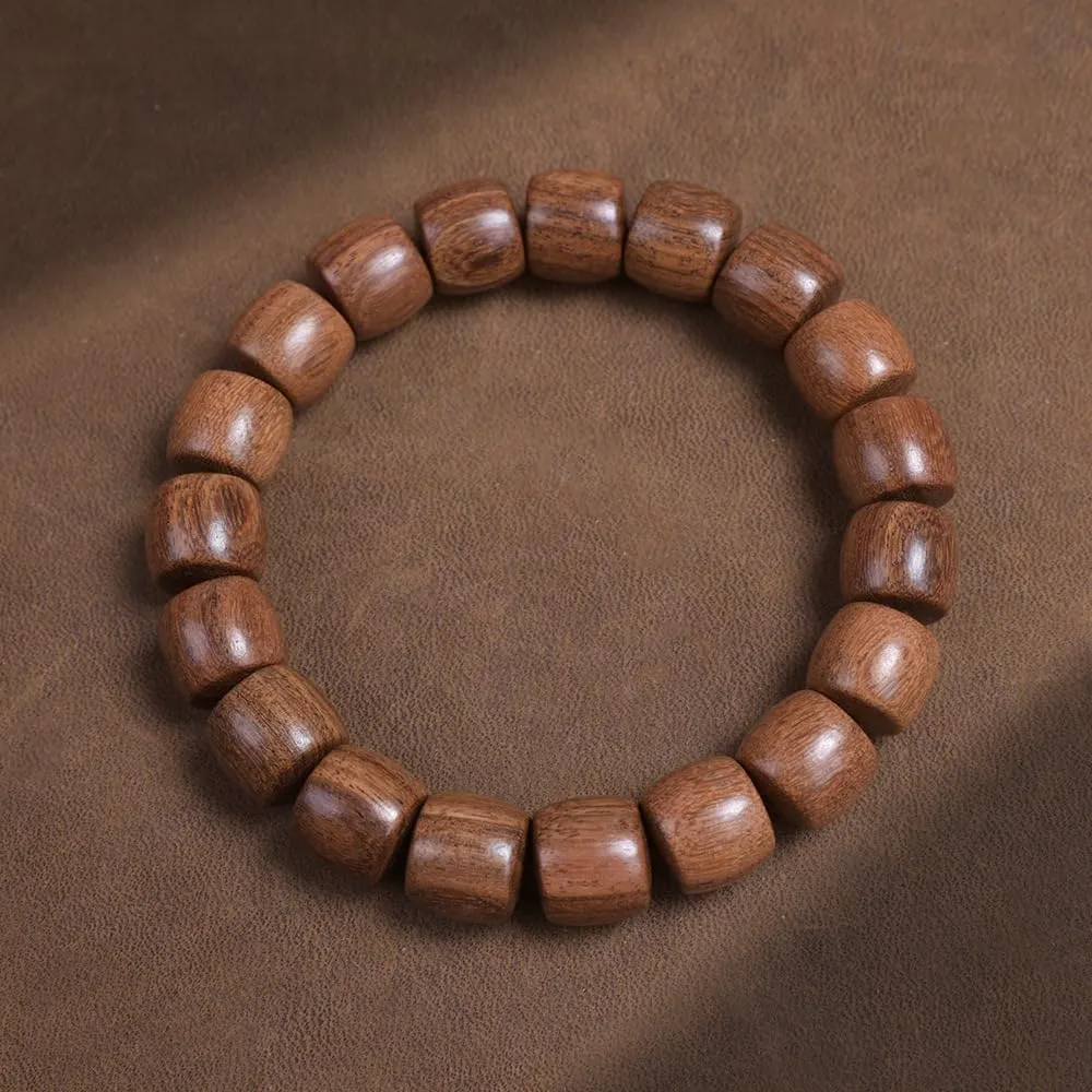 Wooden Beaded Bracelet Natural for Men and Women Lightweight Stretch Bracelet